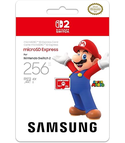 SanDisk 256GB microSD Express Card for Nintendo Switch 2, Official